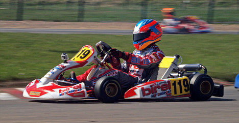 Christian Sørensen præsterede konkurrence-speed til et frontresultat ved premieren på WSK World 2010.